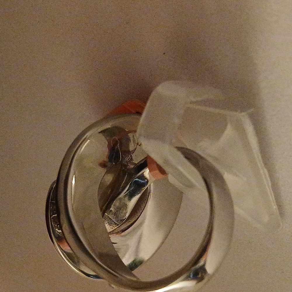 2331591-2. Simulated Pearl, Austrian Crystals Ring in 316L Stainless - Picture 3 of 7